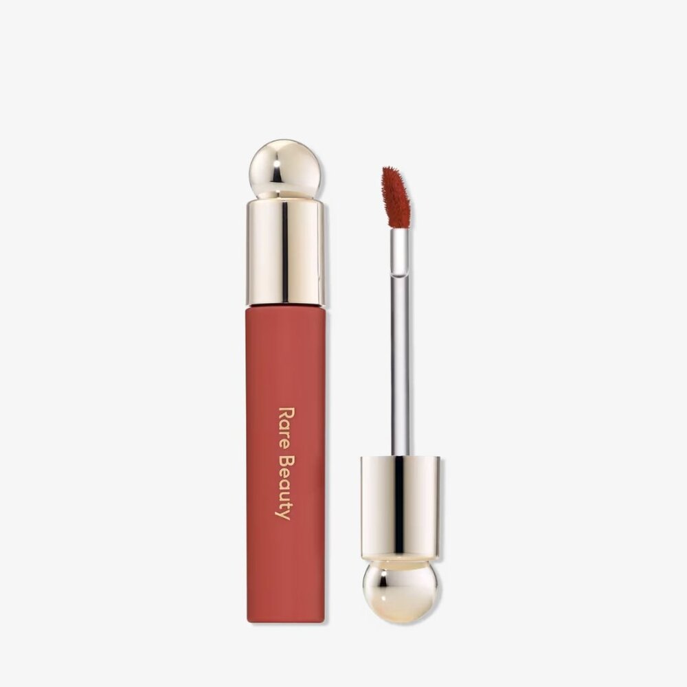 Rare Beauty Soft Pinch Tinted Lip Oil in Serenity  a warm rose shade